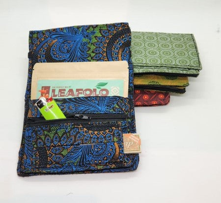 African Print Carry Pouch - for Tobacco, Leafolo or your  Stash!