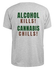 Slogan Printed Uni-sex Hemp T-shirt